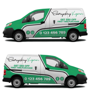 Car Wrap Design by Shumaila Kiran for Everyday Vegan Grocer | Design: #25230357