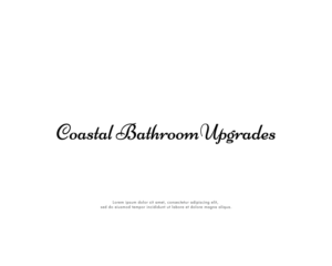 Coastal Bathroom Upgrades | Logo Design by Ara Studio