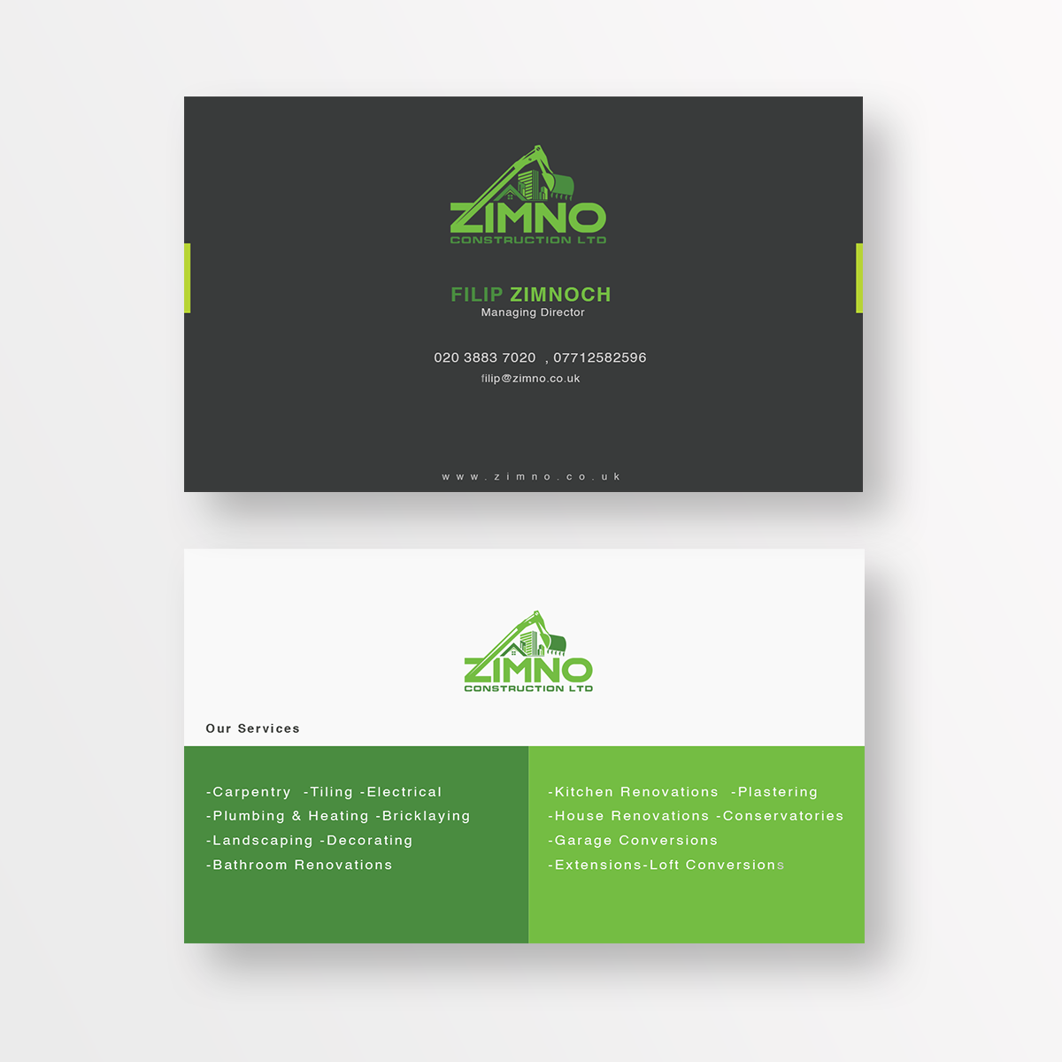 Diseño de Tarjeta de Presentación por G  &amp;  K para este proyecto | Diseño #25232149