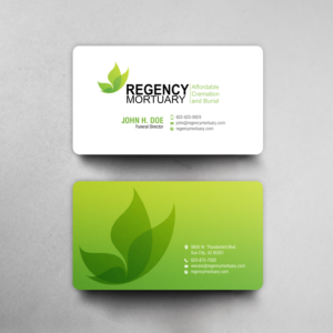 Business Card for Mortuary | Business Card Design by chandrayaan.creative