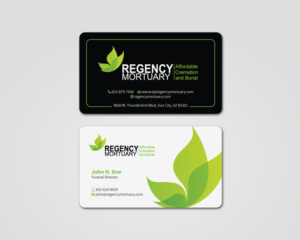 Business Card for Mortuary | Business Card Design by MDesign