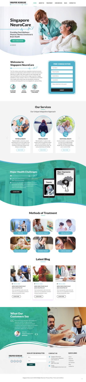 Web Design by pb for Singapore Brain Development Centre | Design #25240279