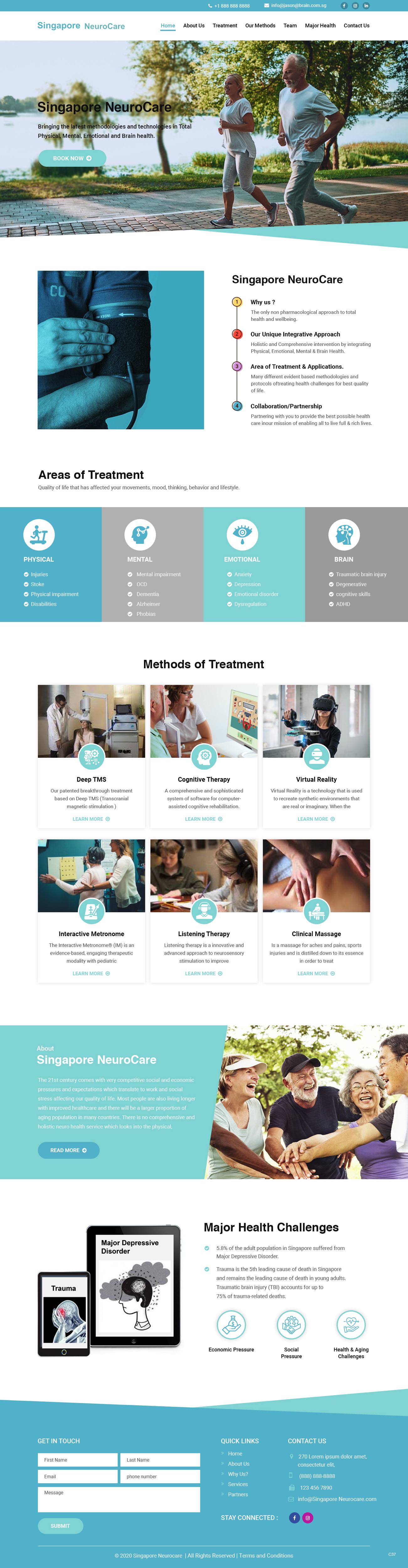 Web Design par pb pour Singapore Brain Development Centre | Design #25240288