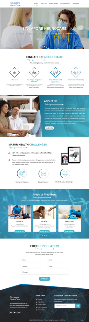 Web Design by pb for Singapore Brain Development Centre | Design: #25240289