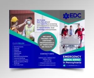 New emergency medical service needs a marketing flyer for prospective customers  | Flyer-Design von ecorokerz