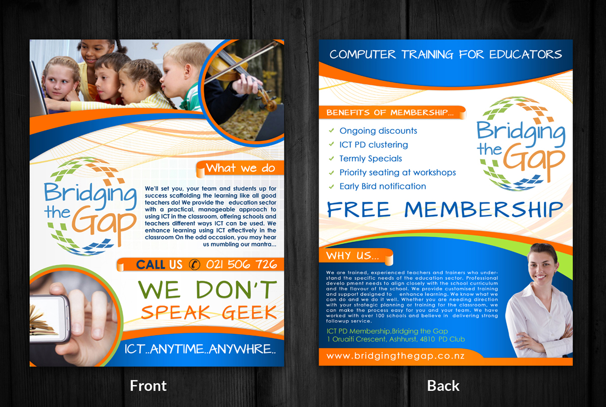 Flyer Design by ESolz Technologies for Bridging the Gap | Design #3033732