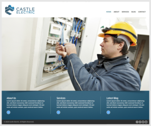 Create a 3-4 page concept for an electrical contracting company | Wordpress Design by -Marc-