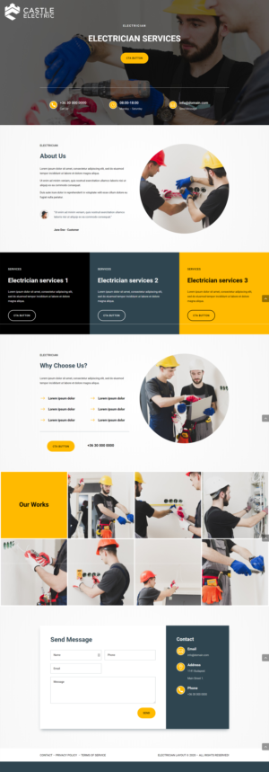Wordpress Design by Russ Michaels for this project | Design #25258179