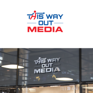 THIS WAY OUT MEDIA | Logo Design by emptyboxgraphics