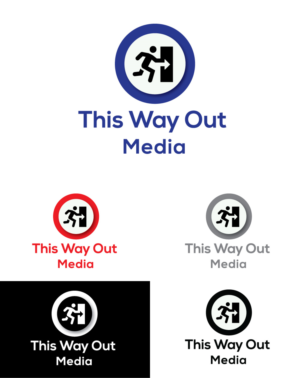 THIS WAY OUT MEDIA | Logo Design by ZJ Design