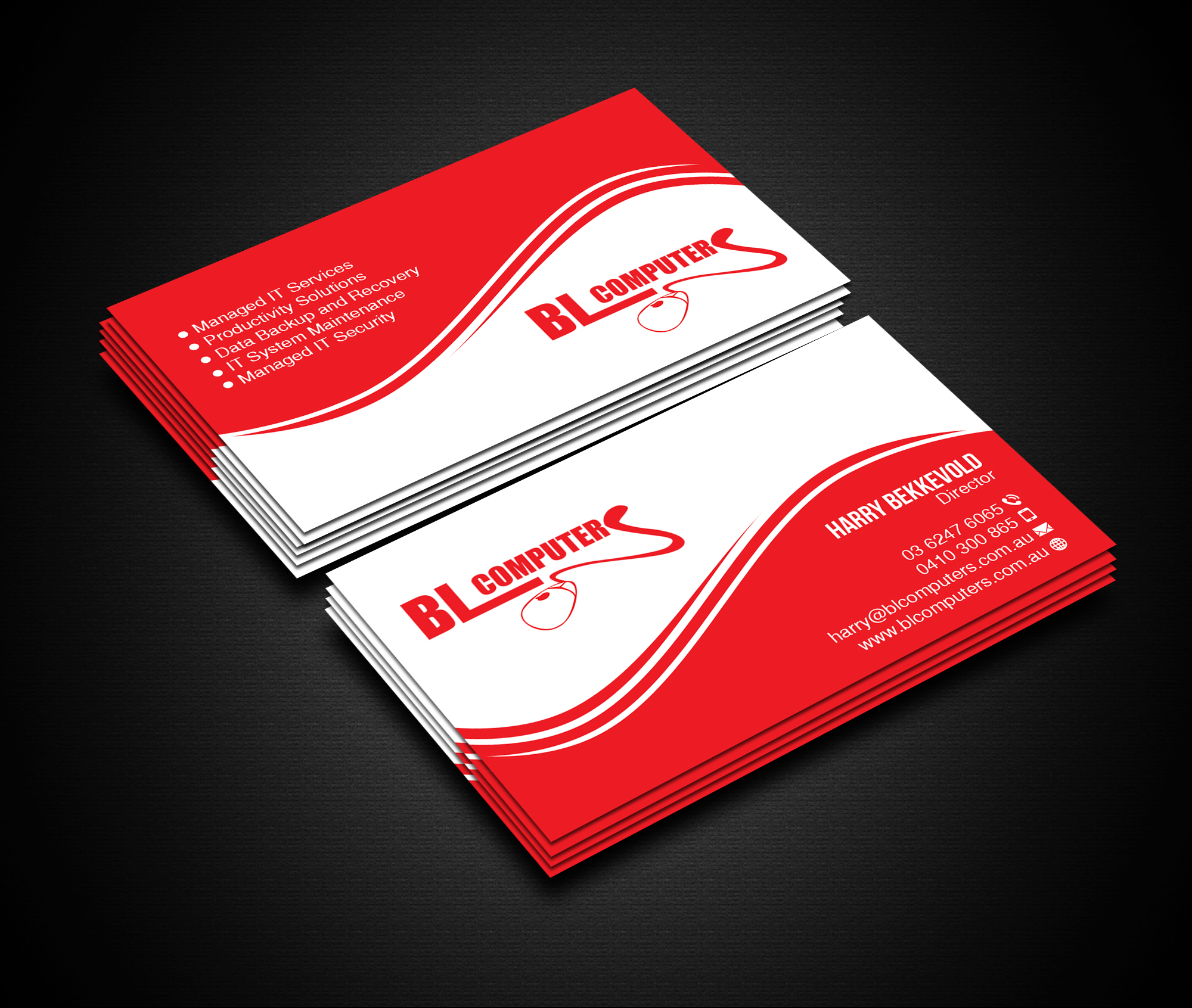 Business Card Design by Creations Box 2015 for BL Computers | Design #25241042