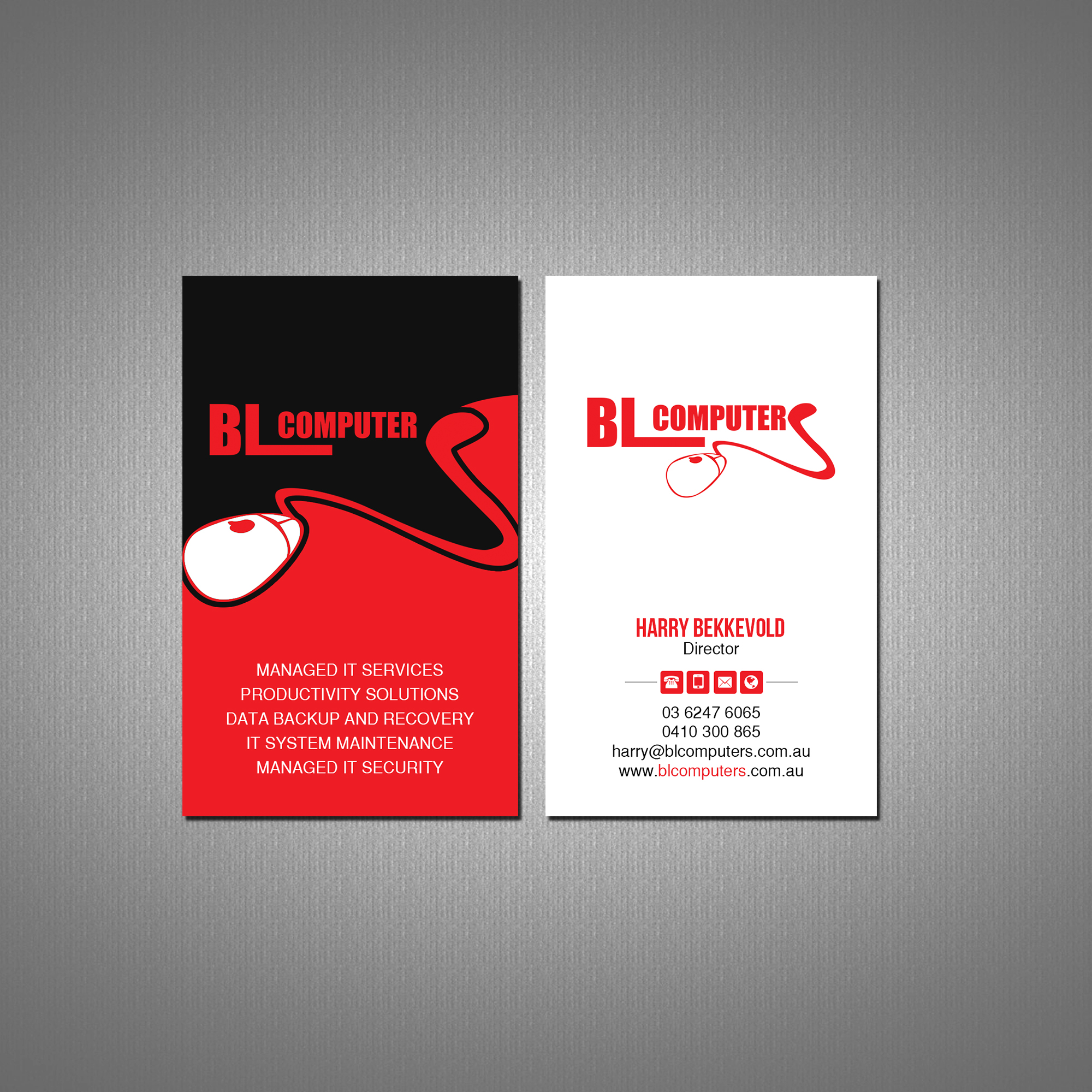 Business Card Design by Creations Box 2015 for BL Computers | Design #25241047