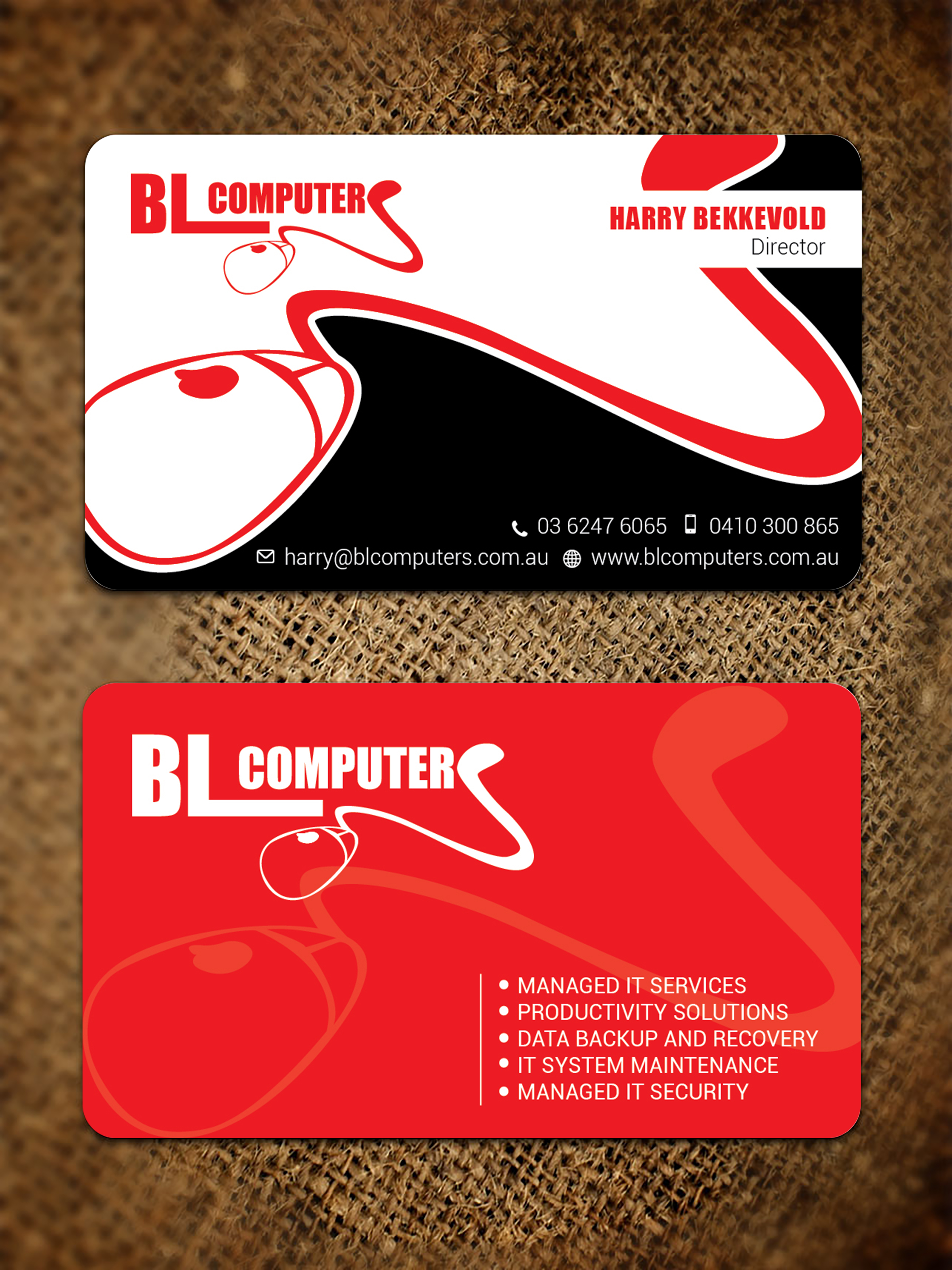 Business Card Design by LAXMI DESIGNHUB for BL Computers | Design #25240731