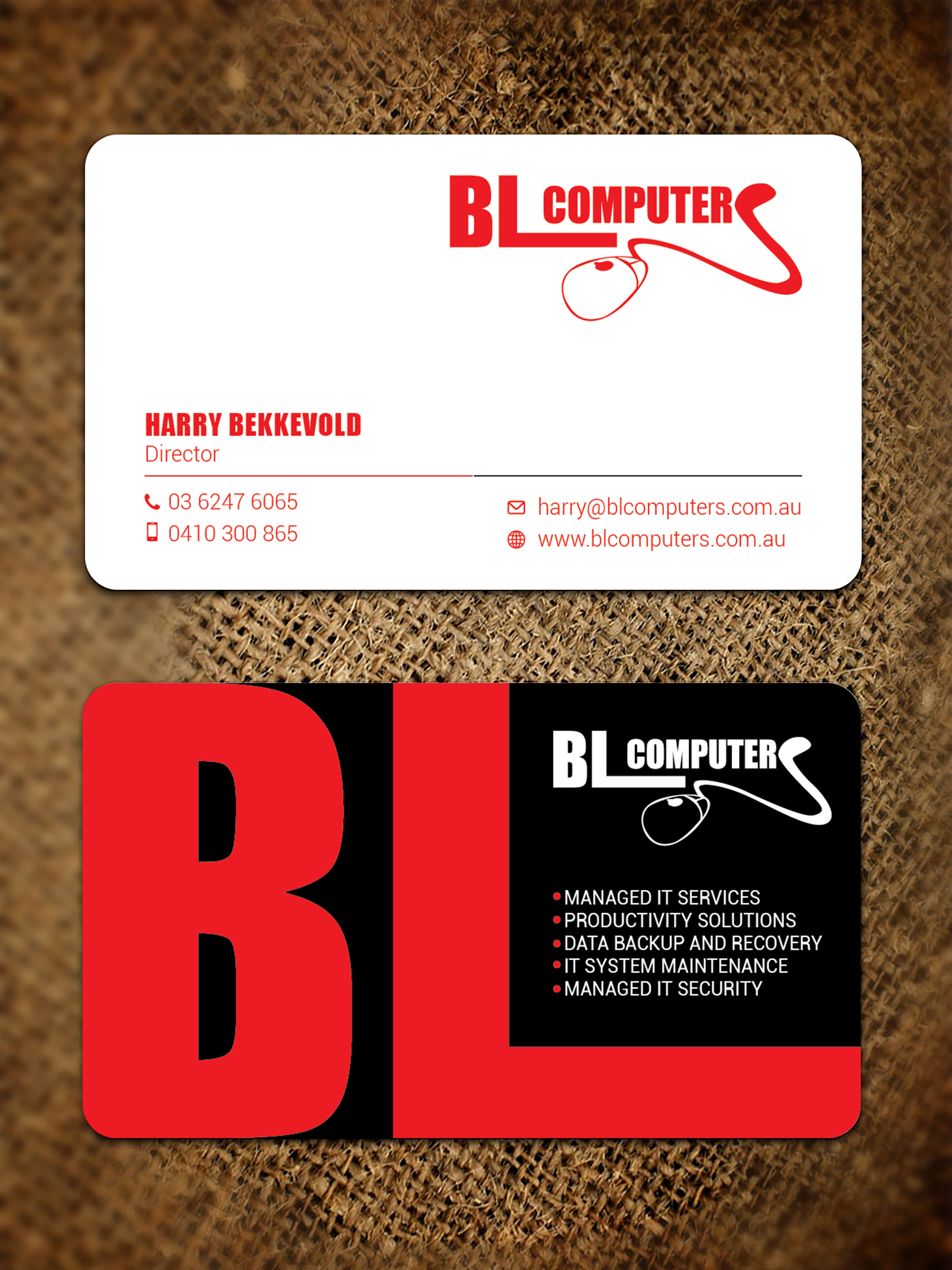 Business Card Design by LAXMI DESIGNHUB for BL Computers | Design #25240738