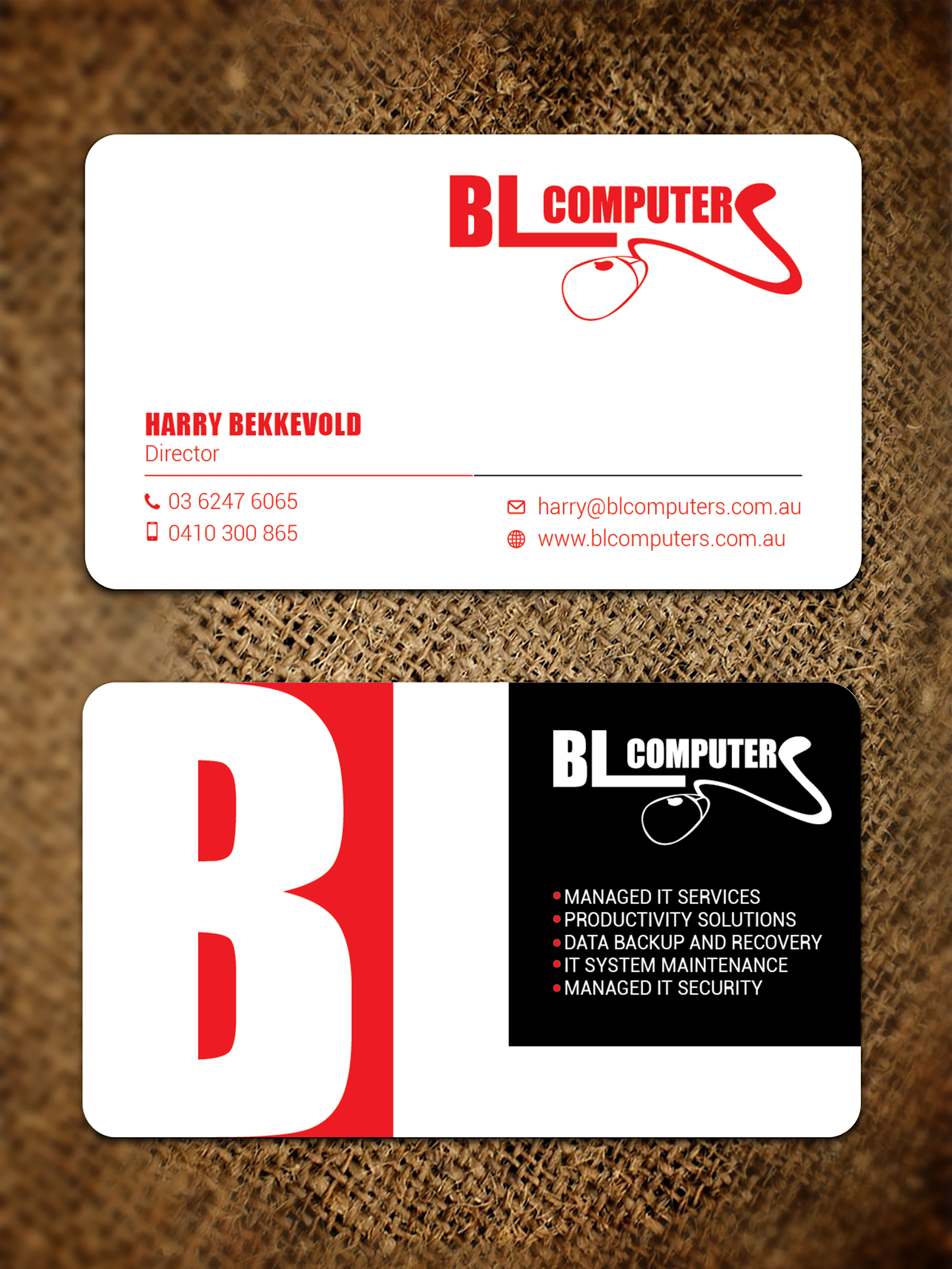 Business Card Design by LAXMI DESIGNHUB for BL Computers | Design #25240741