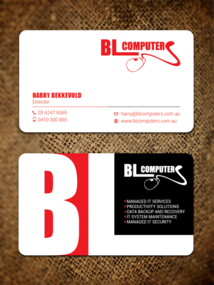 Diseño de Tarjeta de Presentación por LAXMI DESIGNHUB para BL Computers | Diseño: #25240741
