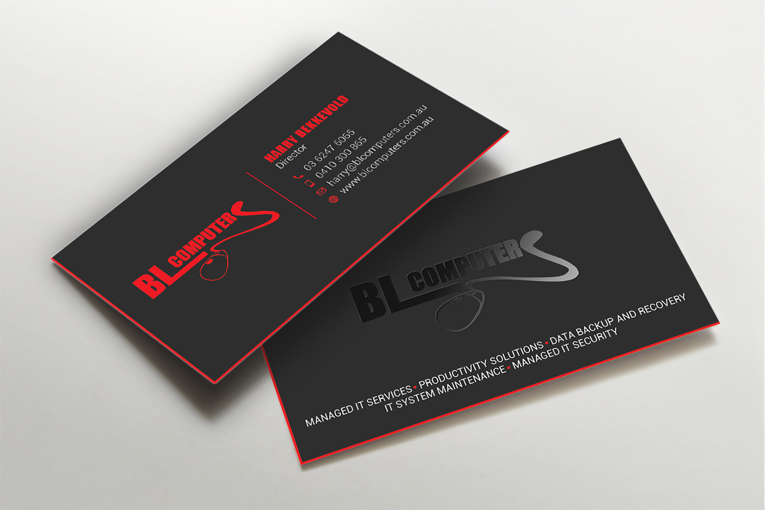 Business Card Design by LAXMI DESIGNHUB for BL Computers | Design #25240750