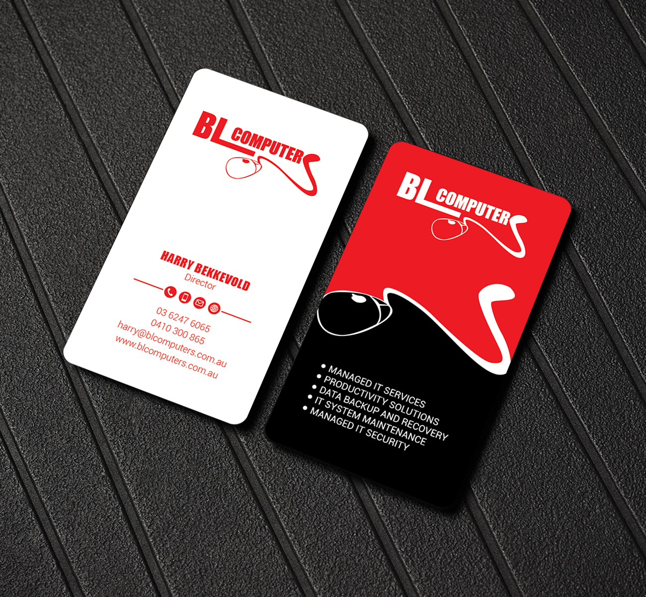 Business Card Design by LAXMI DESIGNHUB for BL Computers | Design #25240753