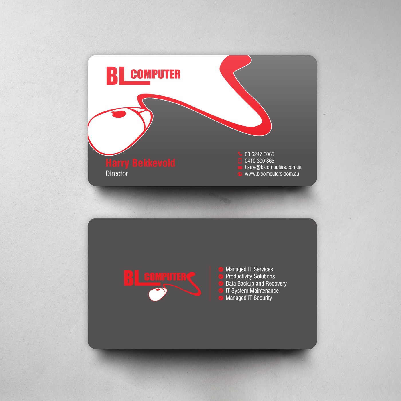Business Card Design by chandrayaan.creative for BL Computers | Design #25237013