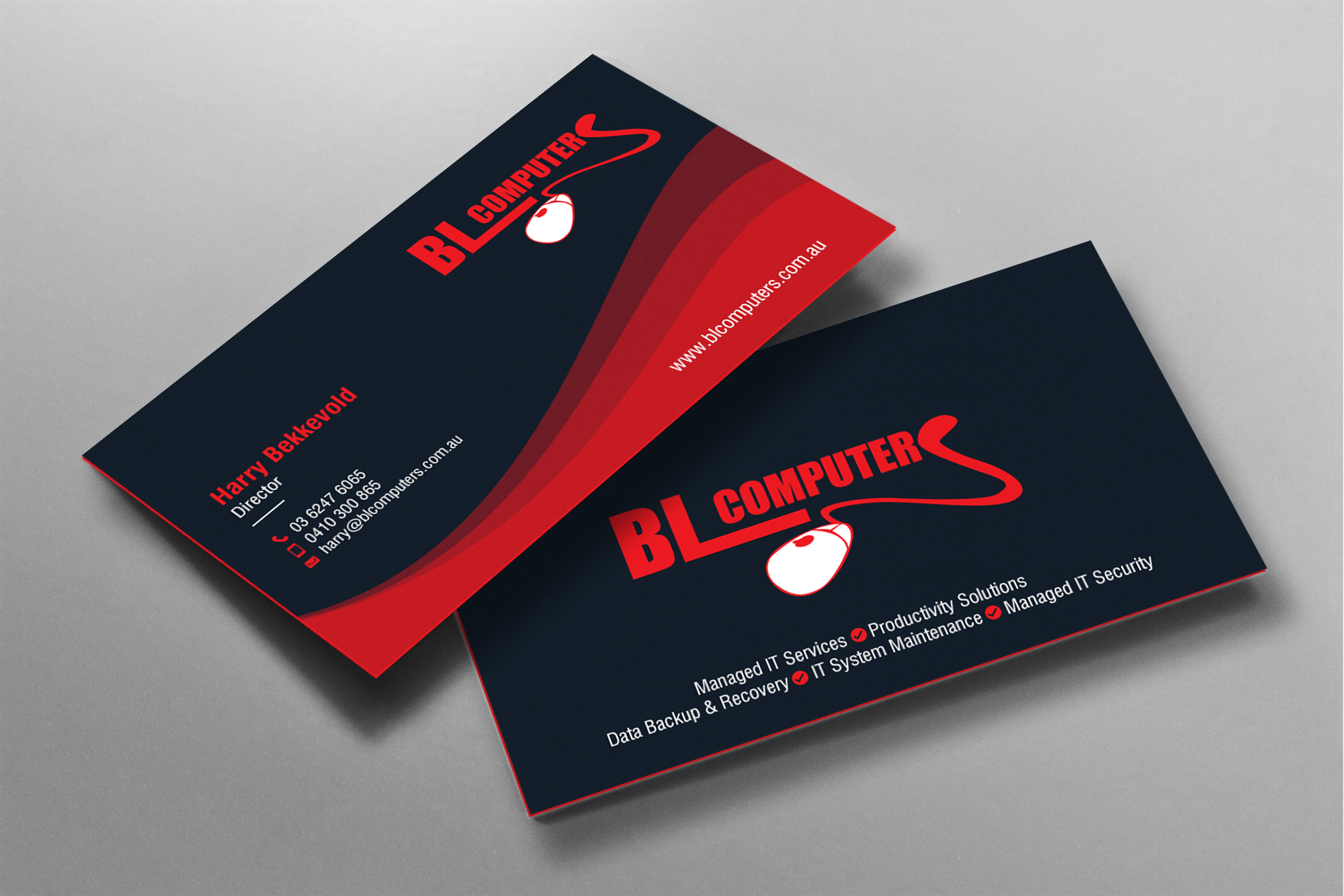 Business Card Design by chandrayaan.creative for BL Computers | Design #25237151