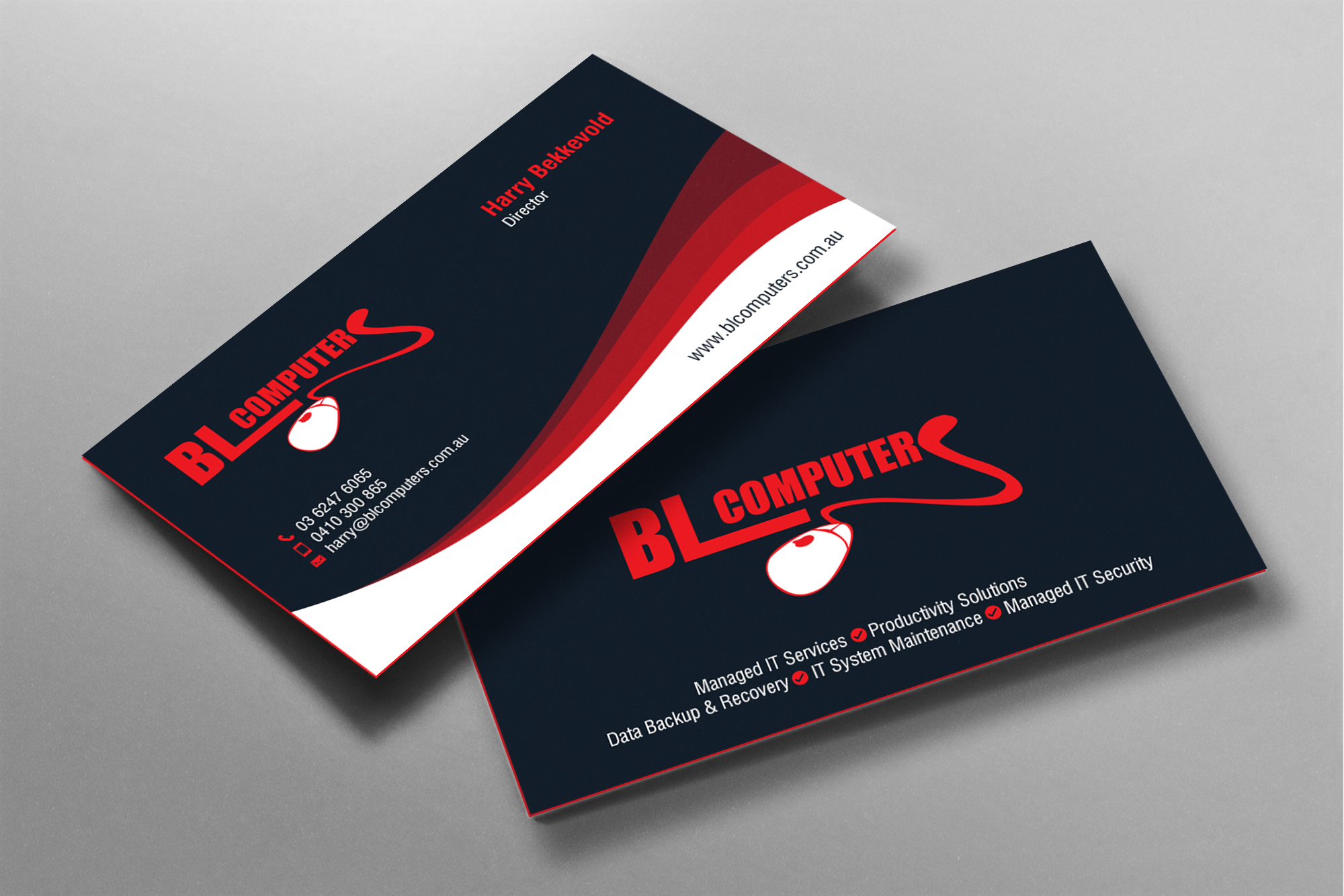 Business Card Design by chandrayaan.creative for BL Computers | Design #25237152