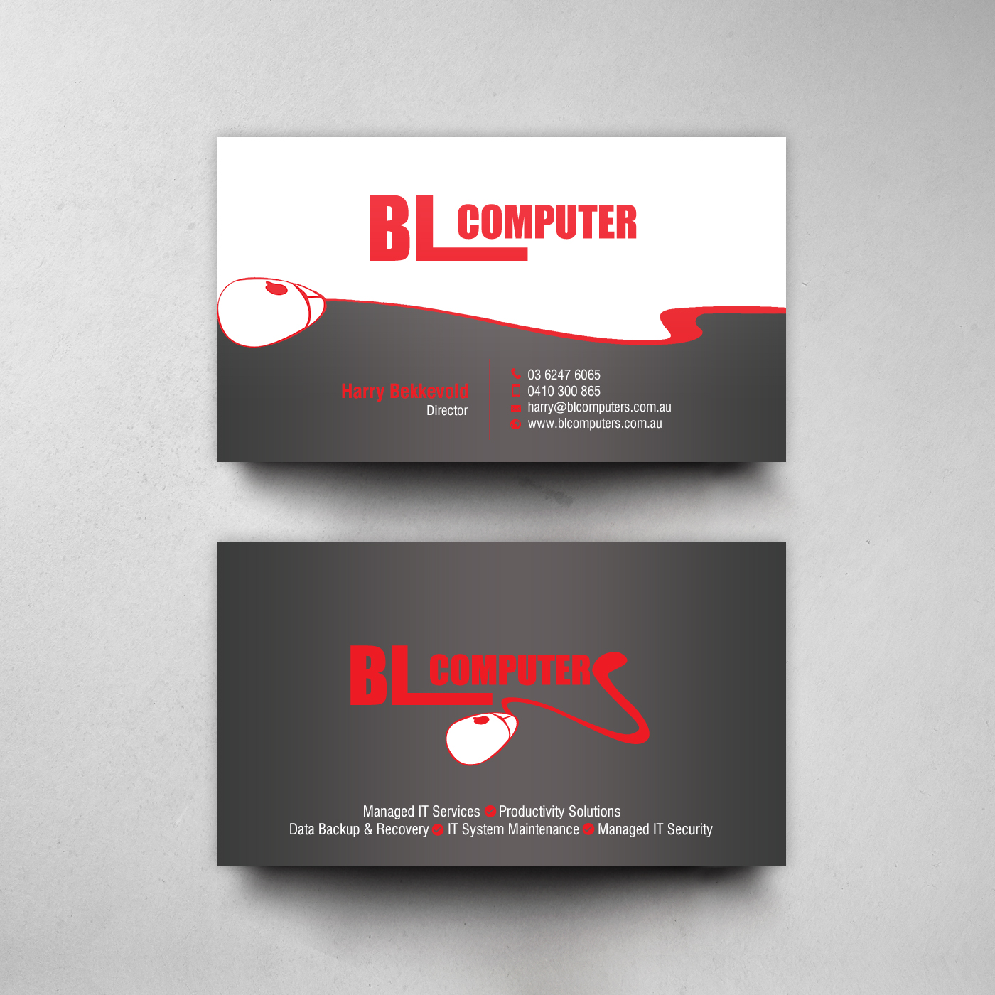 Business Card Design by chandrayaan.creative for BL Computers | Design #25237249