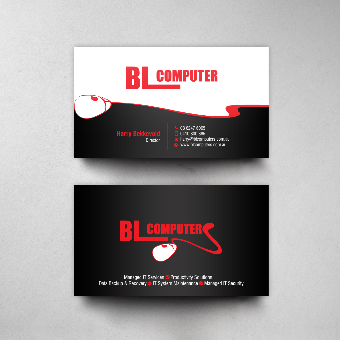Business Card Design by chandrayaan.creative for BL Computers | Design #25237250