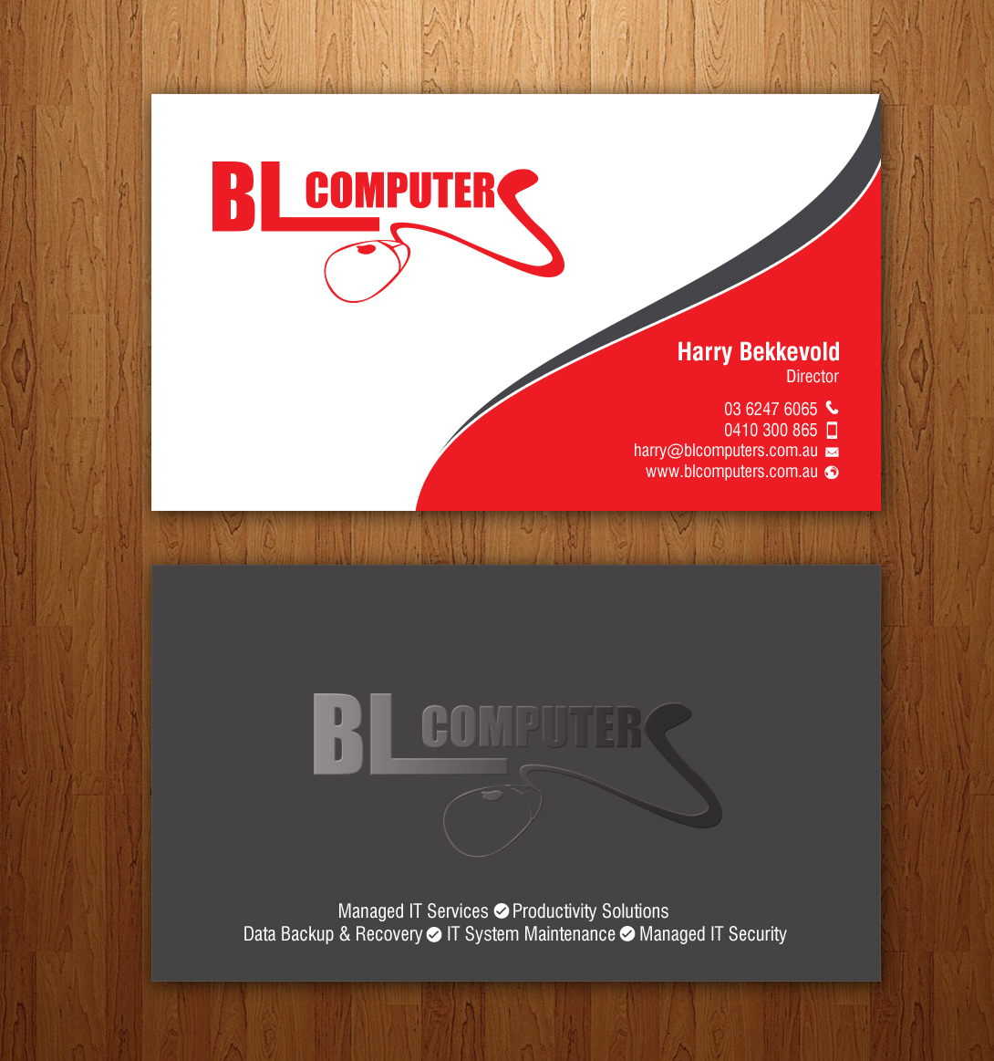 Business Card Design by chandrayaan.creative for BL Computers | Design #25238681