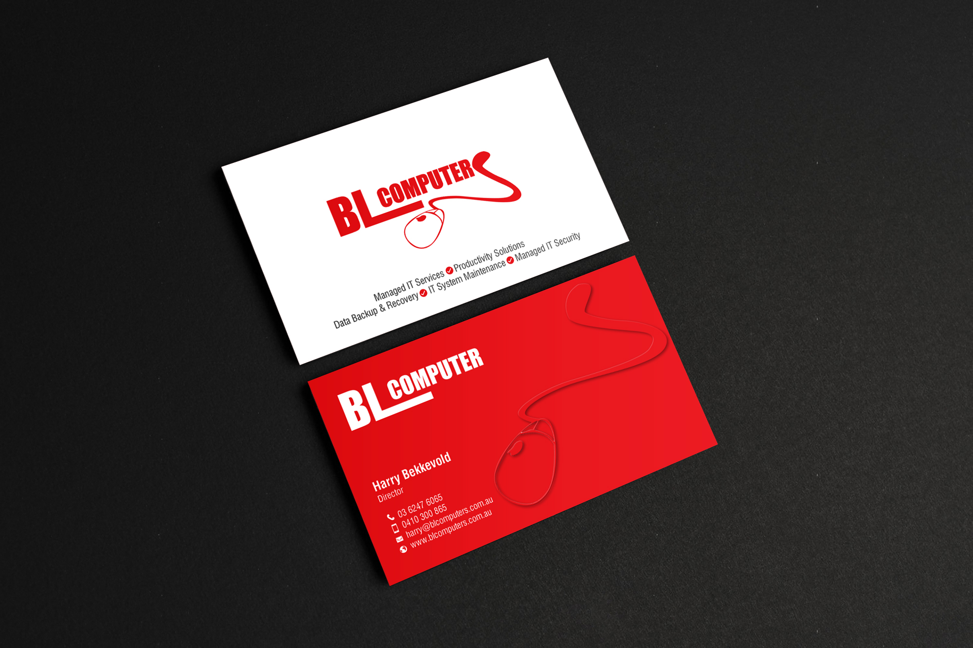 Business Card Design by chandrayaan.creative for BL Computers | Design #25238682