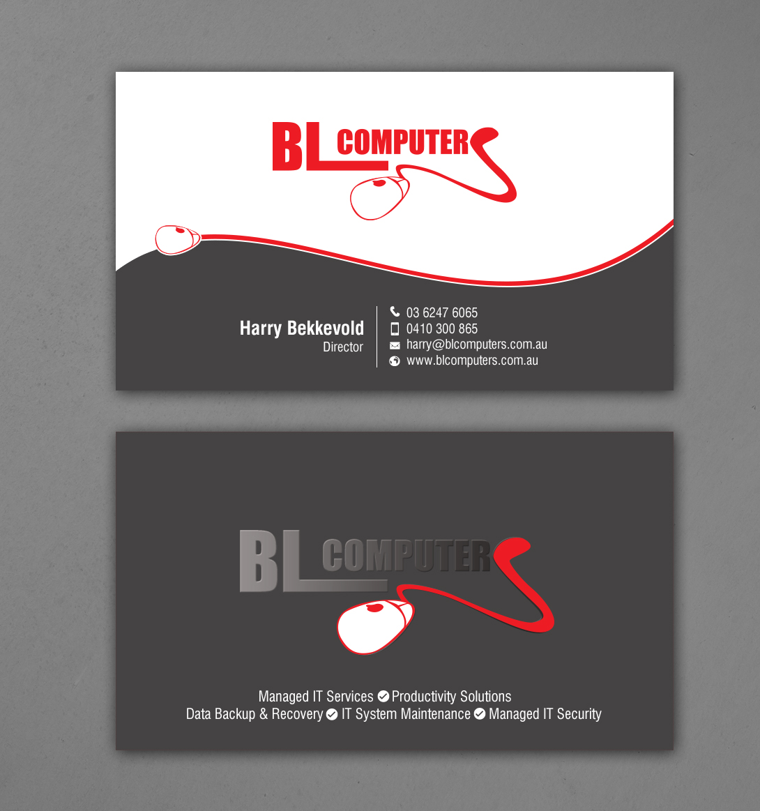 Business Card Design by chandrayaan.creative for BL Computers | Design #25238683