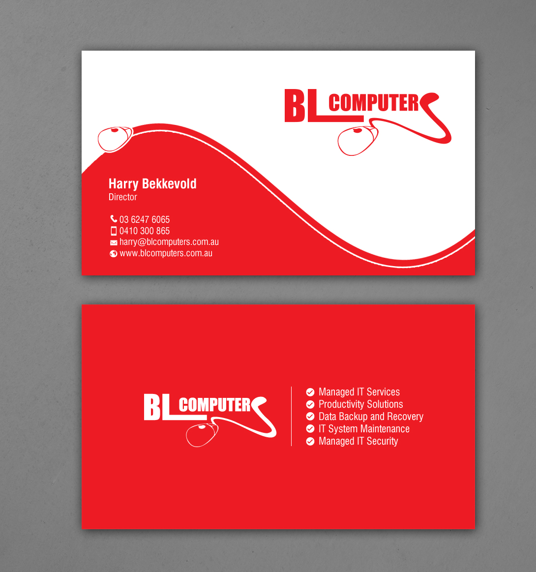 Business Card Design by chandrayaan.creative for BL Computers | Design #25238691