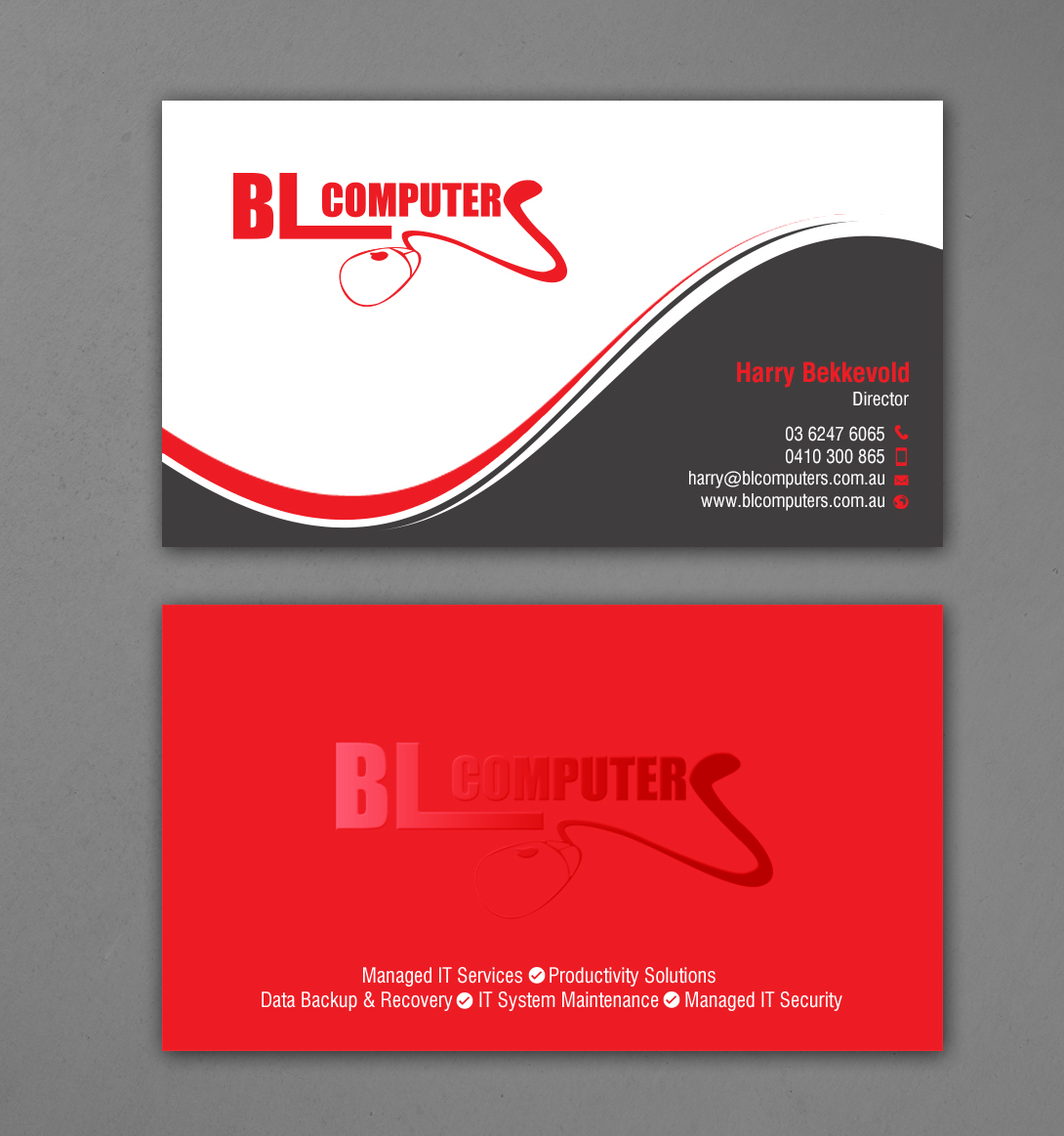 Business Card Design by chandrayaan.creative for BL Computers | Design #25238693