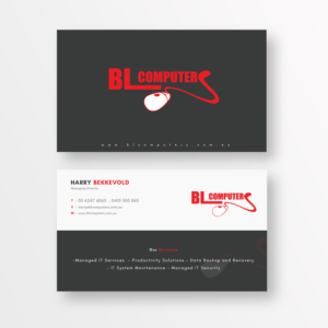 Diseño de Tarjeta de Presentación por G  &amp;  K para BL Computers | Diseño: #25232659