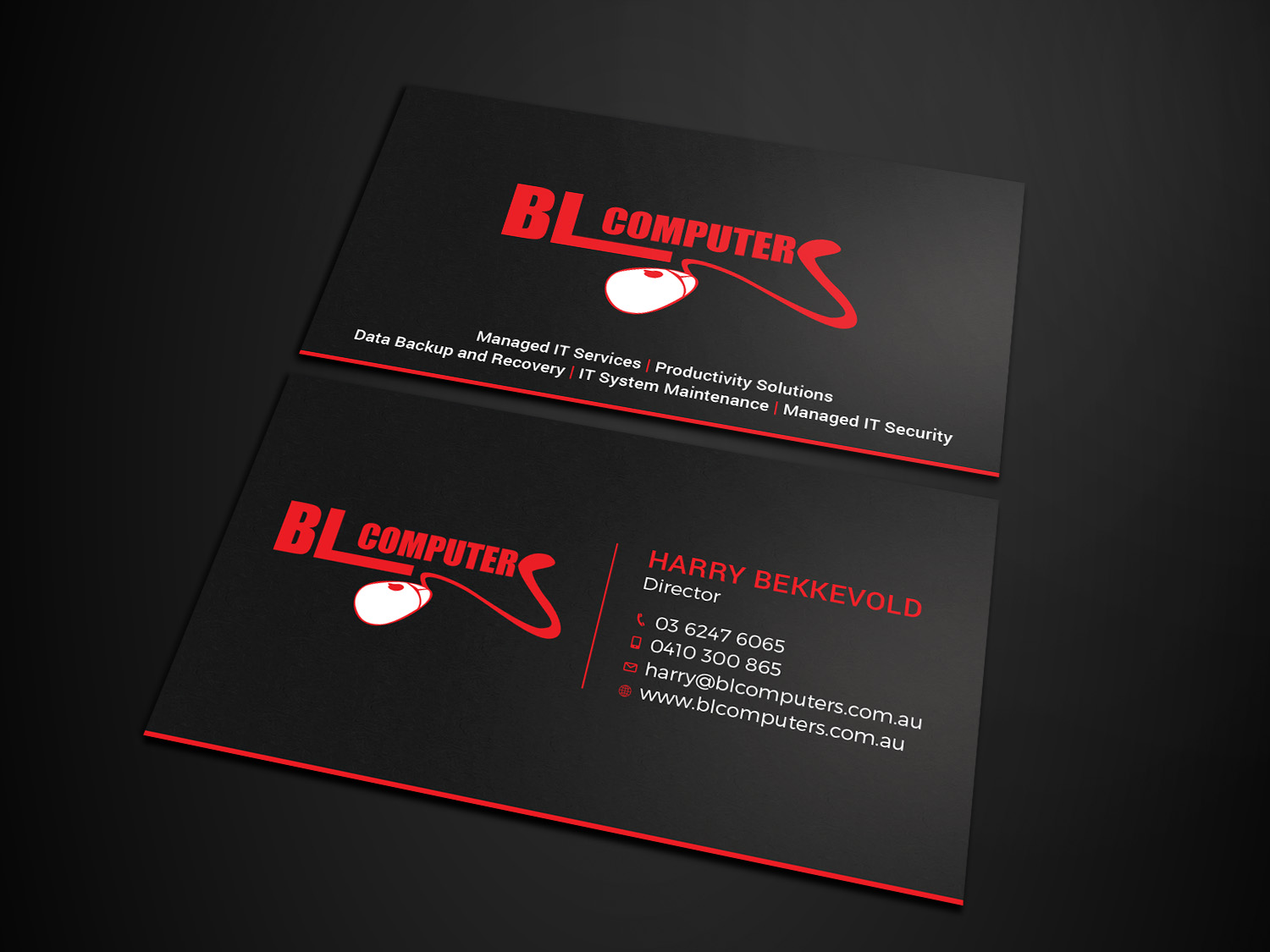Business Card Design by Tripti Ranjan Gain for BL Computers | Design #25255291