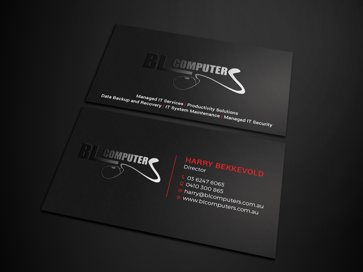 Business Card Design by Tripti Ranjan Gain for BL Computers | Design #25255293