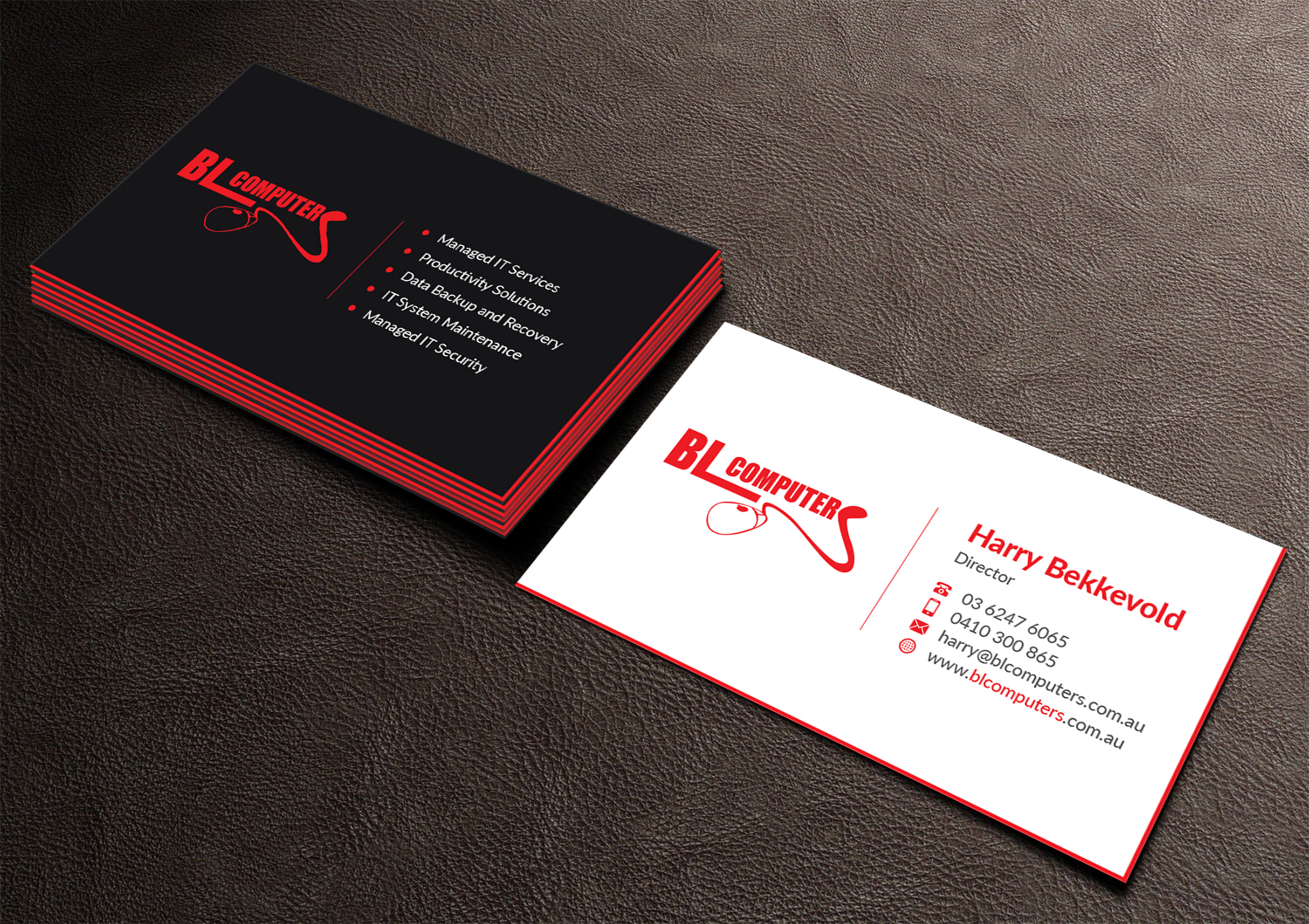 Business Card Design by Musa. A for BL Computers | Design #25236858