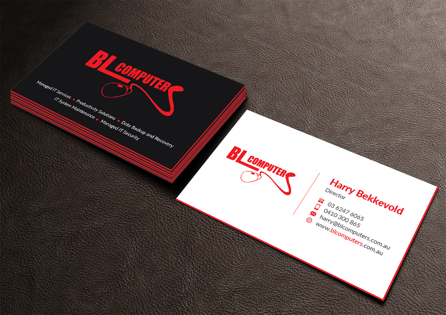 Business Card Design by Musa. A for BL Computers | Design #25236861