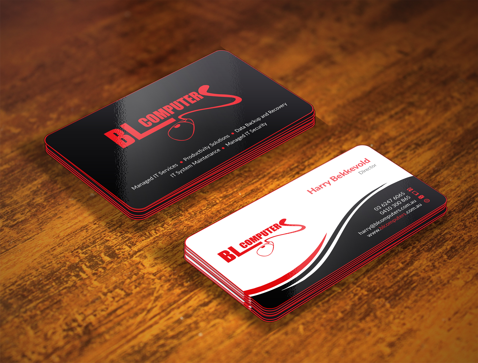 Business Card Design by Musa. A for BL Computers | Design #25236863