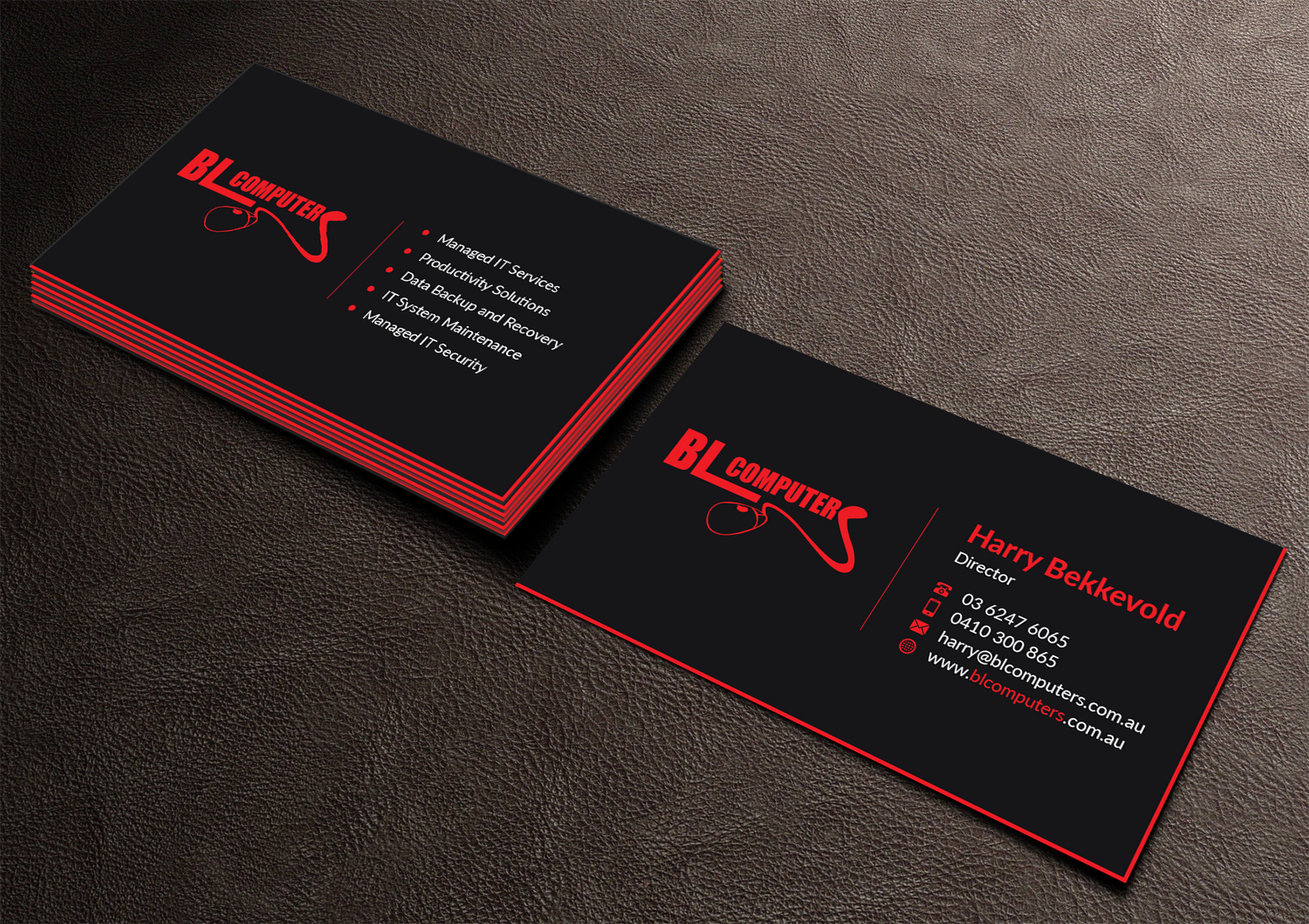Business Card Design by Musa. A for BL Computers | Design #25236864