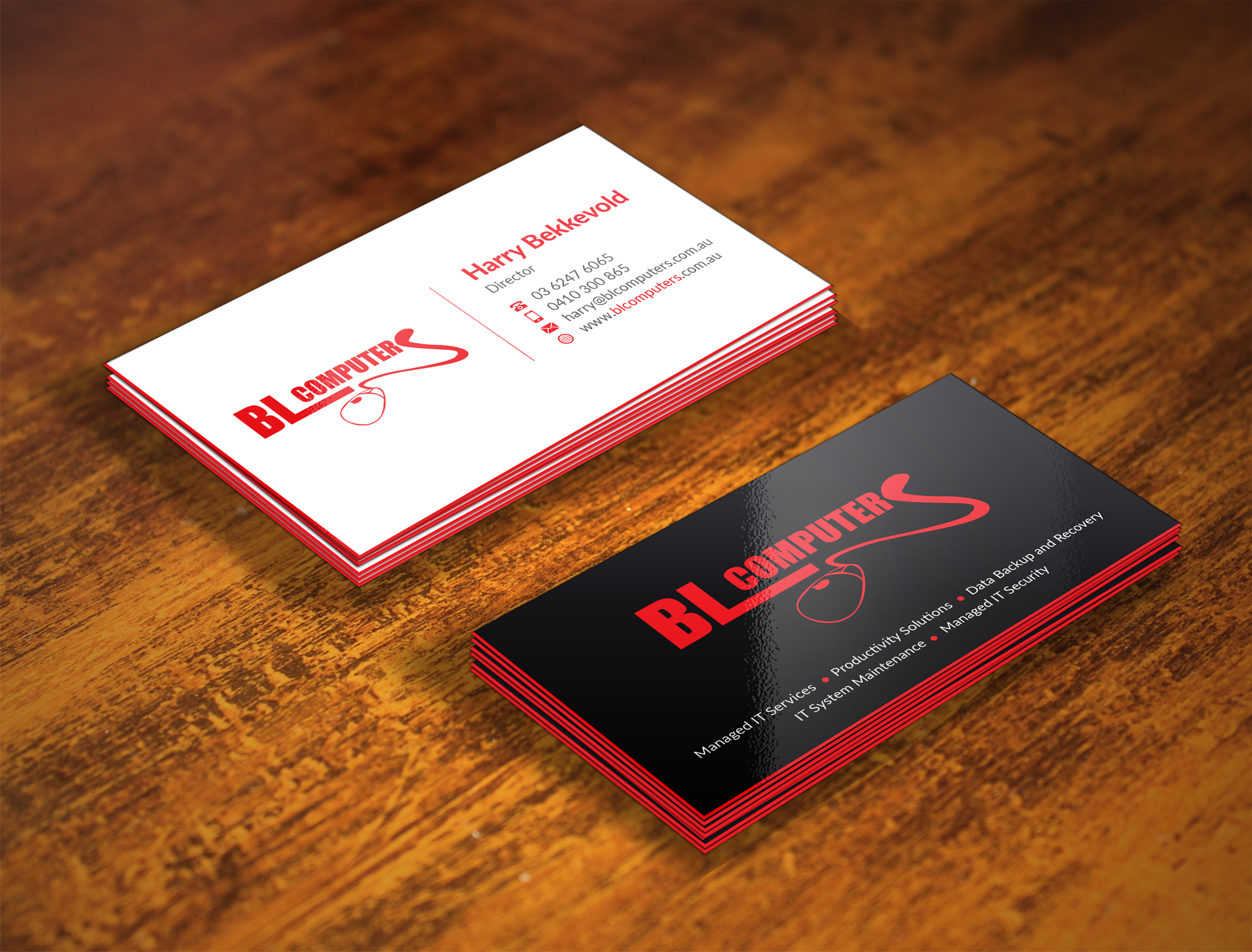 Business Card Design by Musa. A for BL Computers | Design #25236865