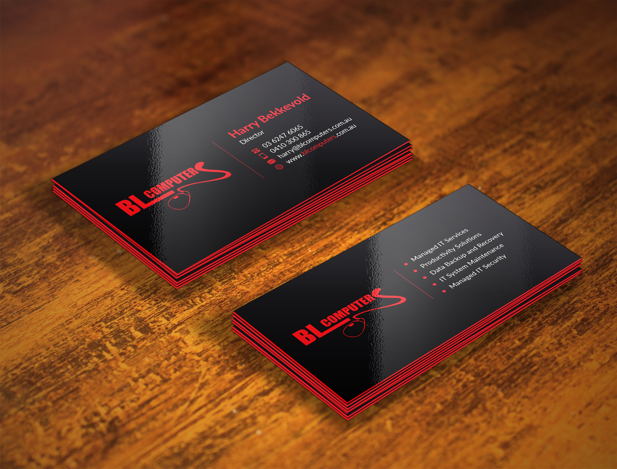 Business Card Design by Musa. A for BL Computers | Design #25236866