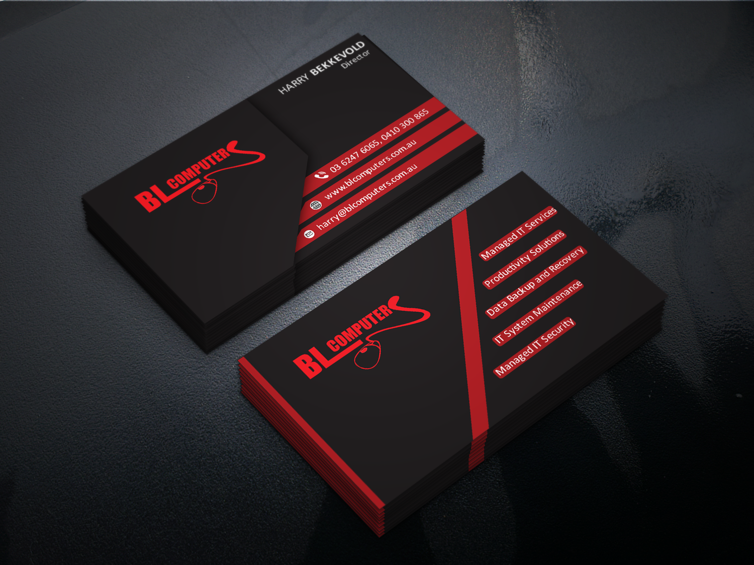 Business Card Design by Asif Raza for BL Computers | Design #25238648