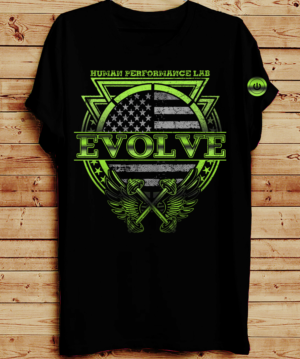 Gym t shirt design! Our gym is named: Evolve: Human Performance Lab  | T-Shirt-Design von creative gravity