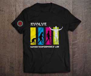 Gym t shirt design! Our gym is named: Evolve: Human Performance Lab  | T-Shirt-Design von FigliaPerduta