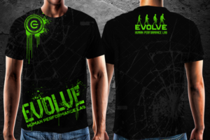 Gym t shirt design! Our gym is named: Evolve: Human Performance Lab  | T-Shirt-Design von gekgrfx