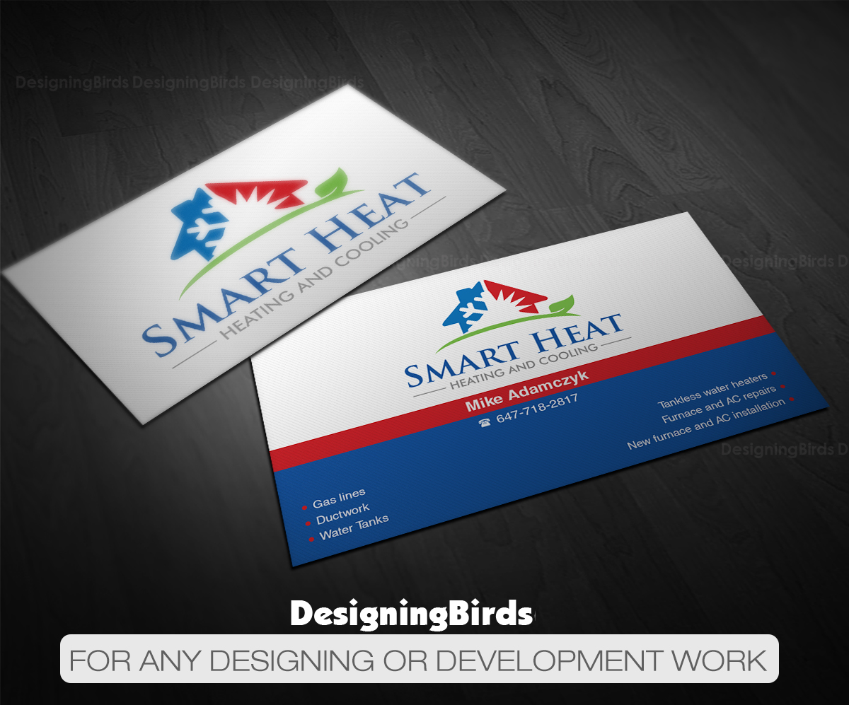 Visitenkarten-Design von Designing Birds für Smart Heat | Design #25244529