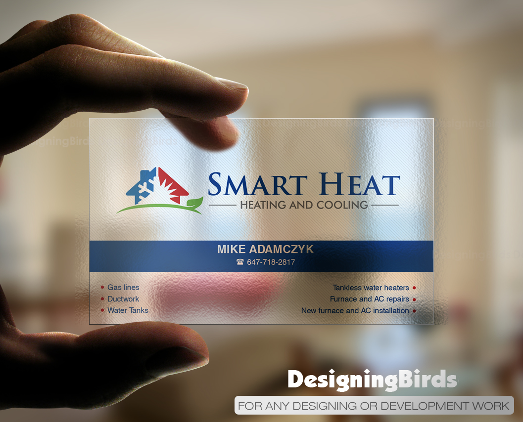 Business Card Design by Designing Birds for Smart Heat | Design #25244551