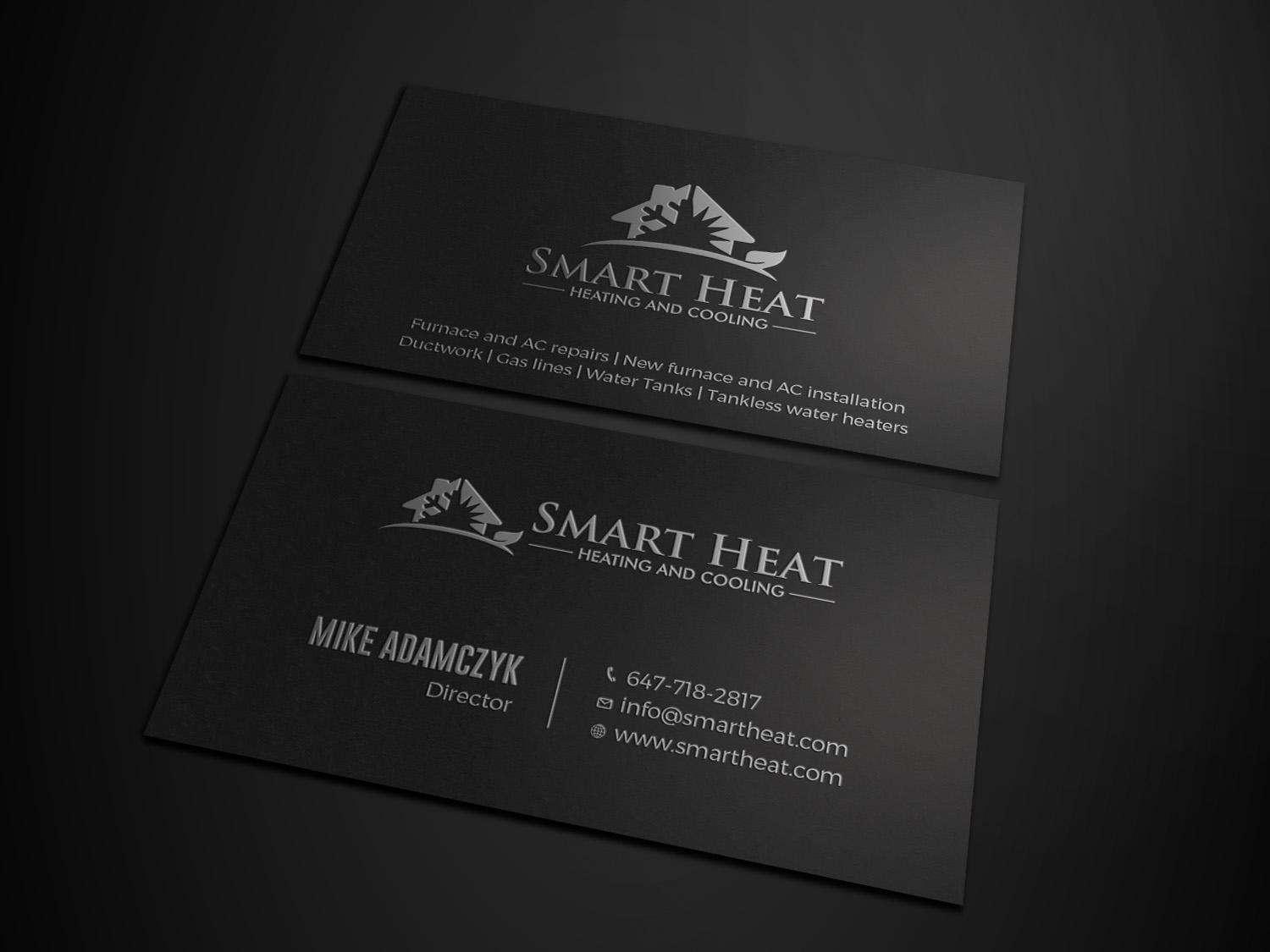 Business Card Design by Tripti Ranjan Gain for Smart Heat | Design #25243115