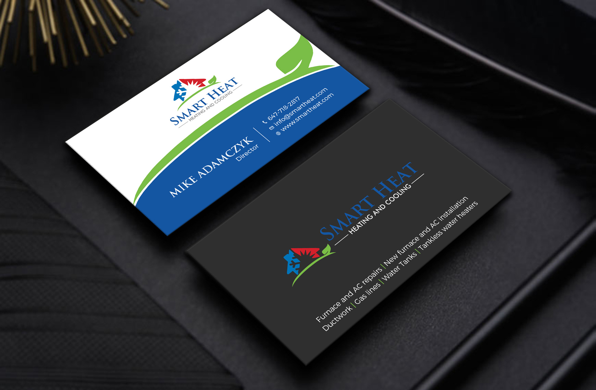 Business Card Design by Tripti Ranjan Gain for Smart Heat | Design #25243121