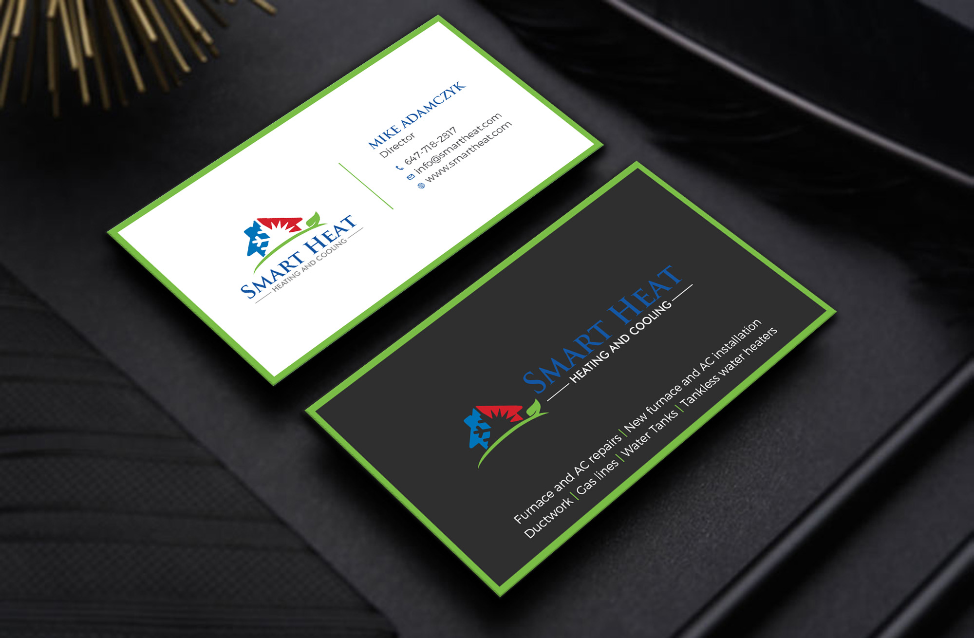 Business Card Design by Tripti Ranjan Gain for Smart Heat | Design #25243124
